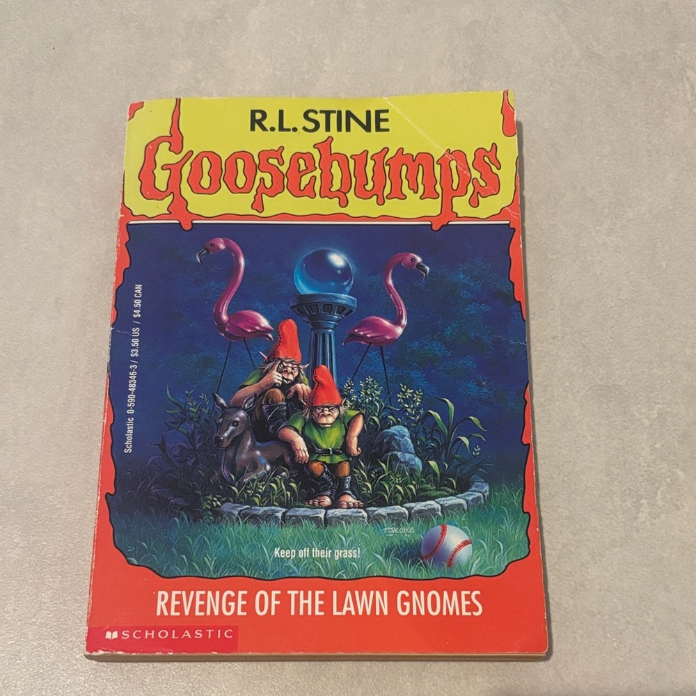 Vintage Goosebumps Revenge of the Lawn Gnomes 1995 Printing